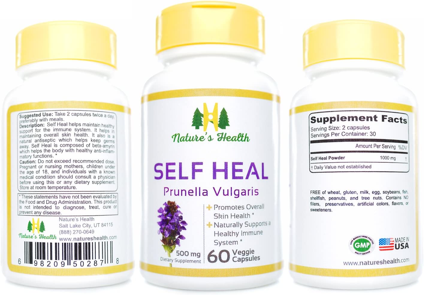 Nature’s Health Self Heal Prunella Vulgaris Supplement - Image 2