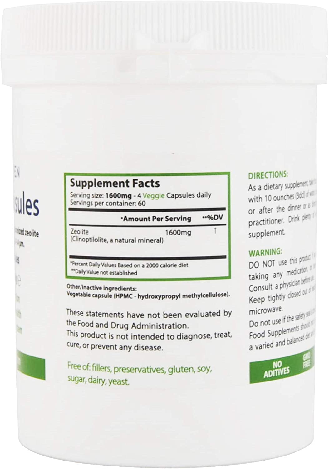 Zeolite 240 Capsules | Detox | Clinoptilolite 95% | 3X Activated | Natural Mineral Dust Less-Than 2 µm | Heiltropfen® - Image 3
